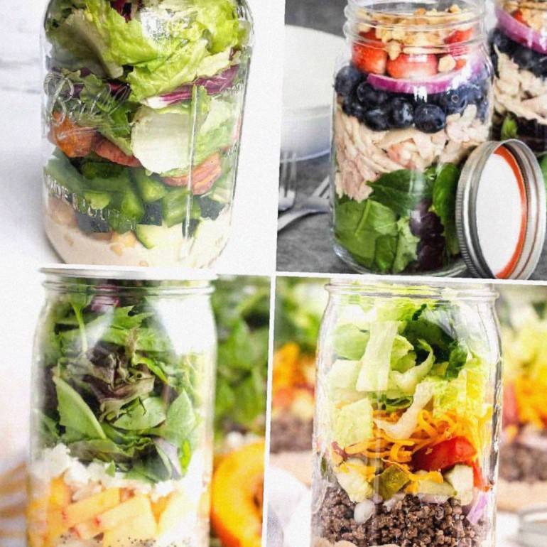 Revolutionize Your Lunch: 12 Irresistible Mason Jar Salads for Women 35-65