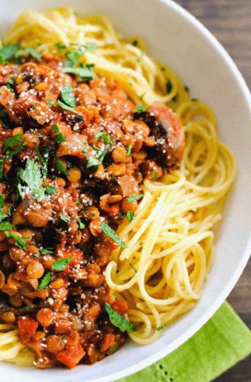 Spaghetti with Veggie Bolognese