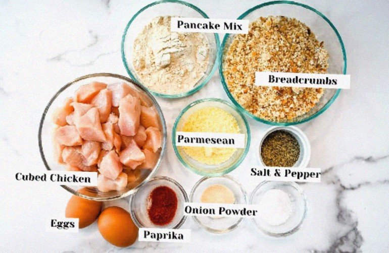 Ingredients for Air Fryer Chicken Nuggets