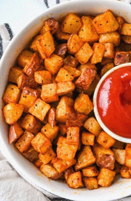Diced Air Fryer Red Potatoes