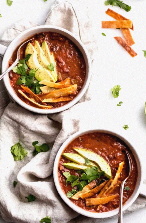 Easy Vegan Tortilla Soup