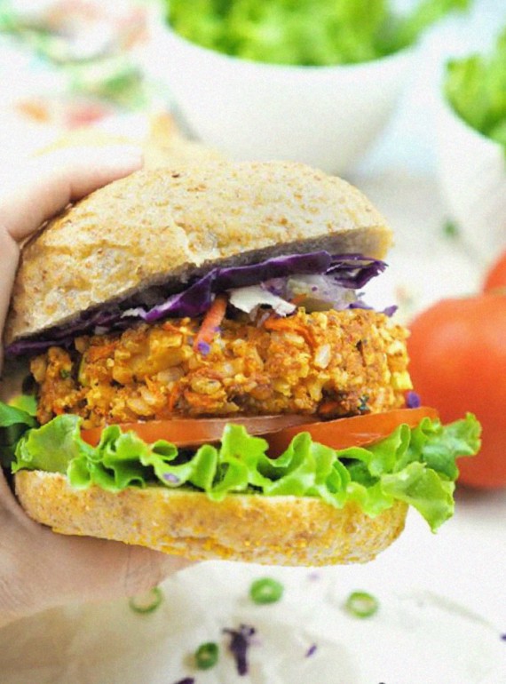 Vegan Thai Tofu Burgers