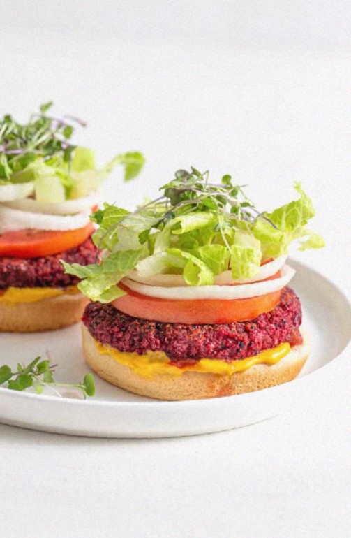 Quinoa Beet Burgers