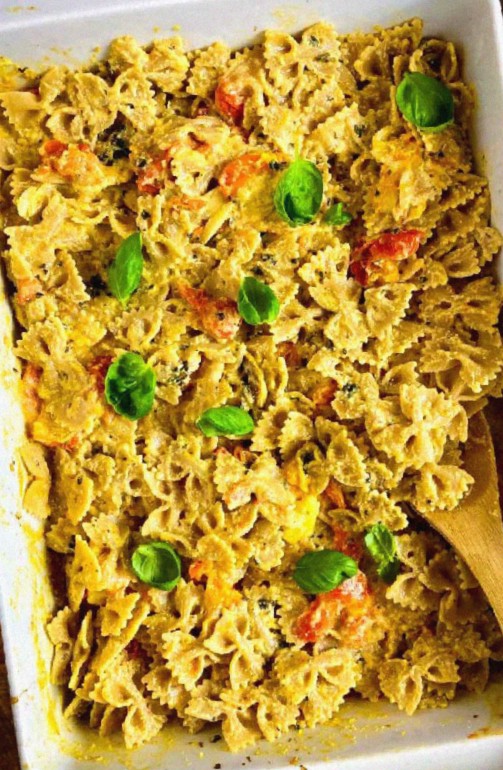 Vegan Baked Feta Pasta