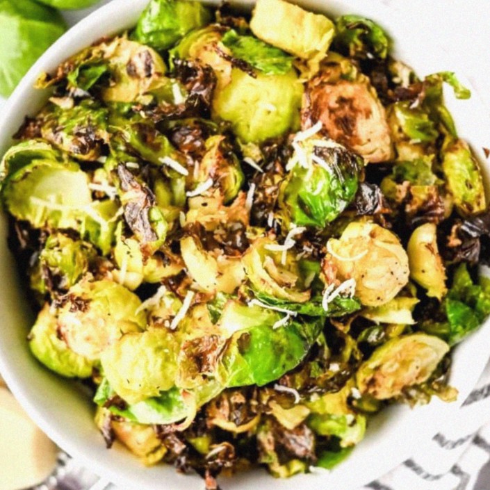 Air Fryer Shaved Brussels Sprouts