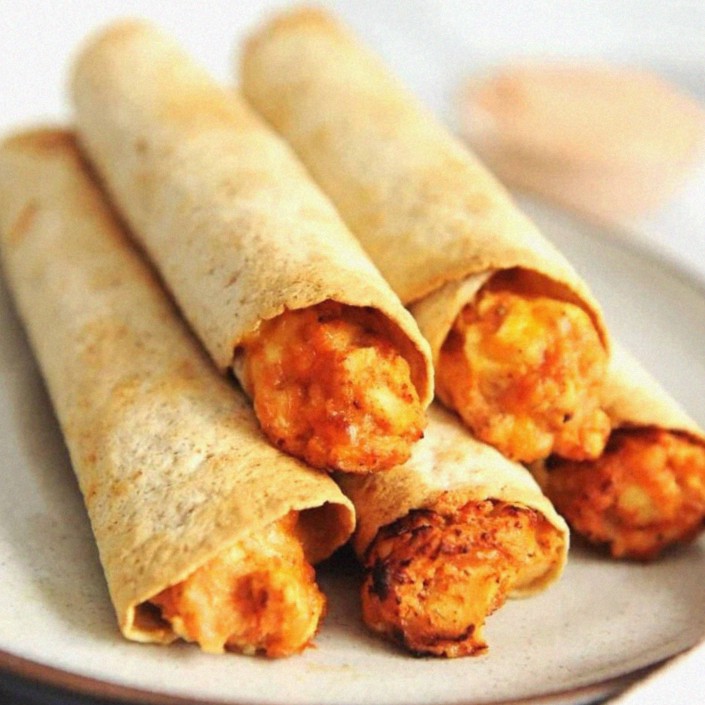 Easy Homemade Air Fryer Chicken Taquitos