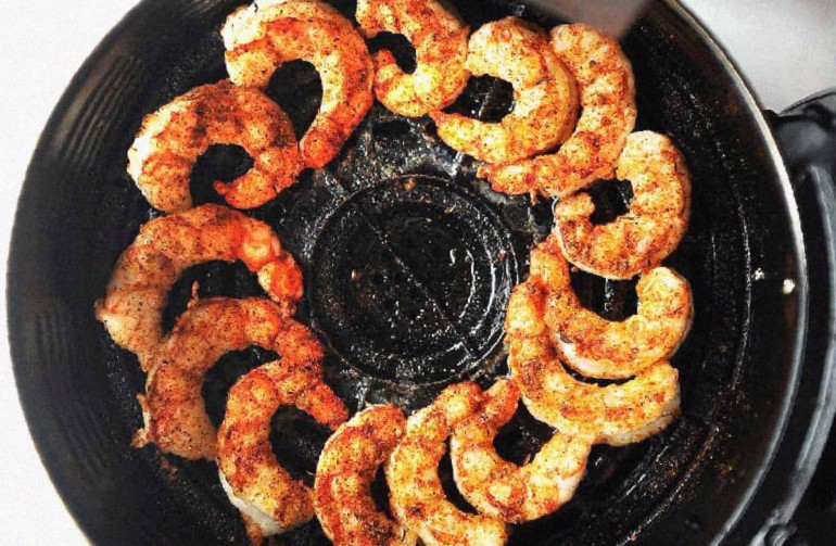 Argentine Red Shrimp in the Air Fryer