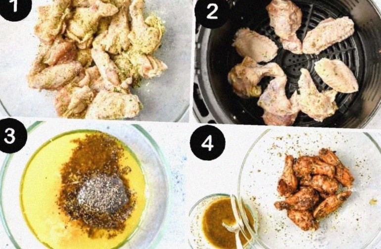 Steps to Make Air Fryer Lemon Pepper Wings