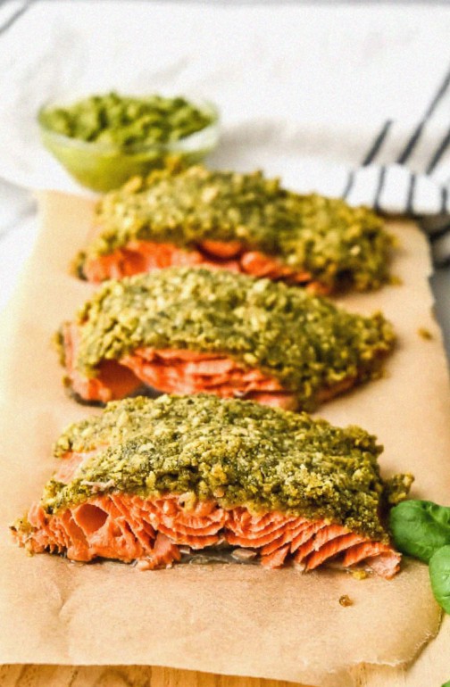 Pesto Crusted Salmon