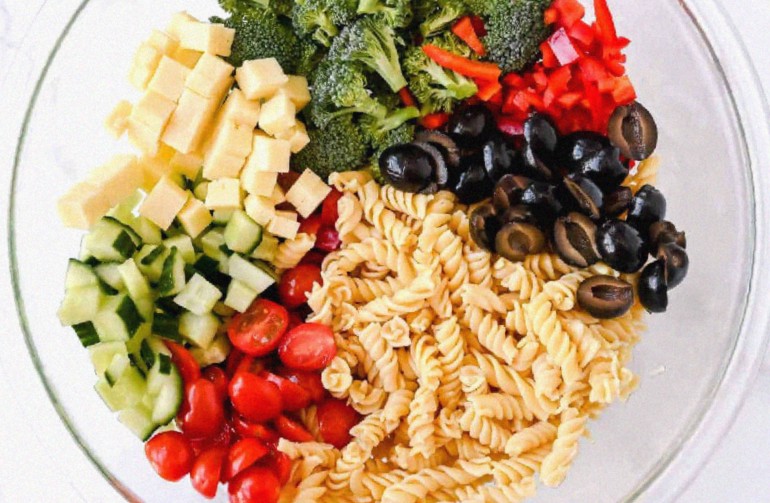 Preparing Vegetables and Pasta