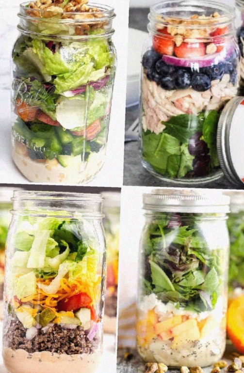 Mason Jar Salad Prep