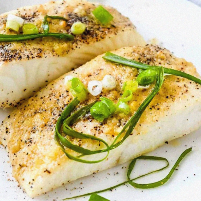 Garlic Halibut