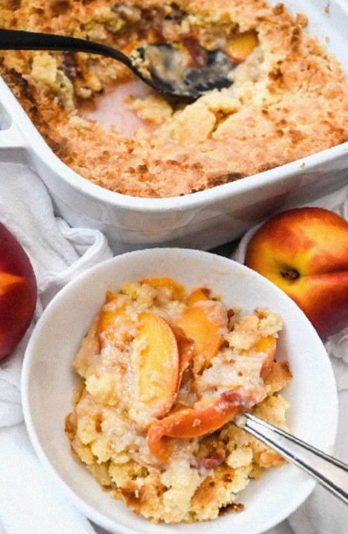 Peach Cobbler Dish