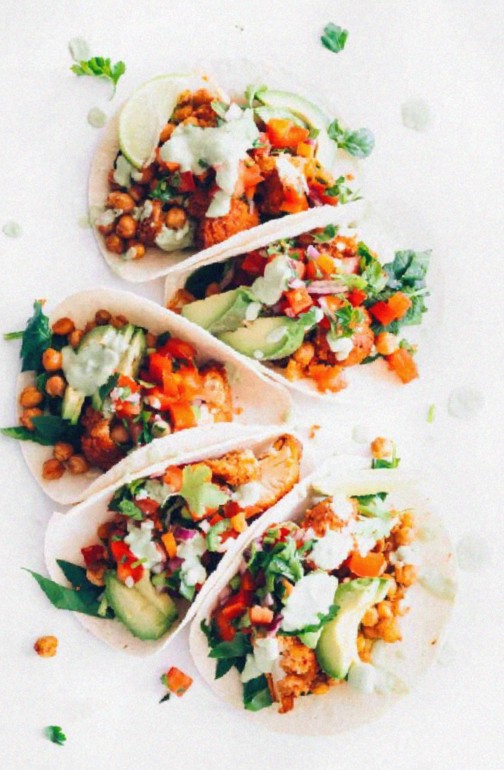 Buffalo Cauliflower Tacos