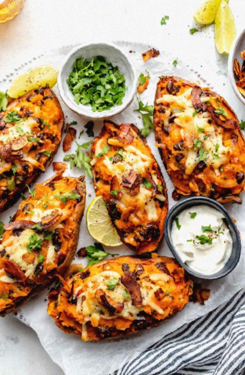 Loaded Sweet Potato Skins