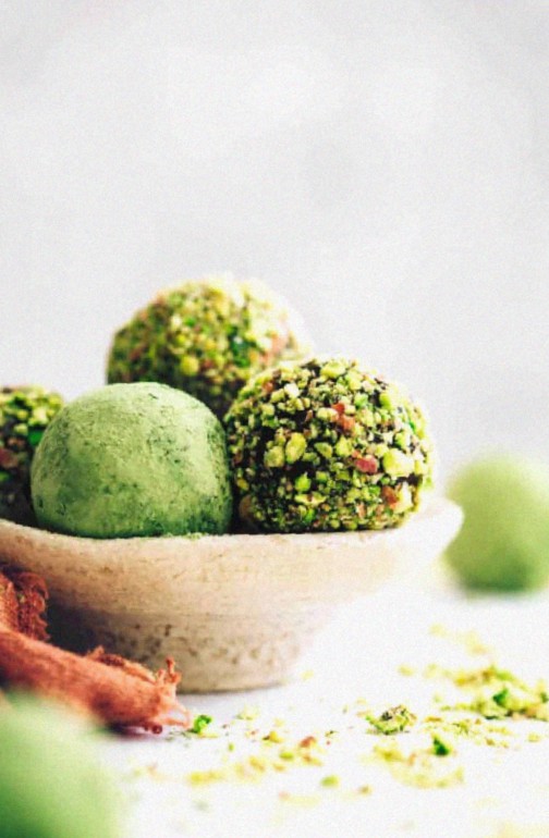 Matcha Pistachio Bliss Balls