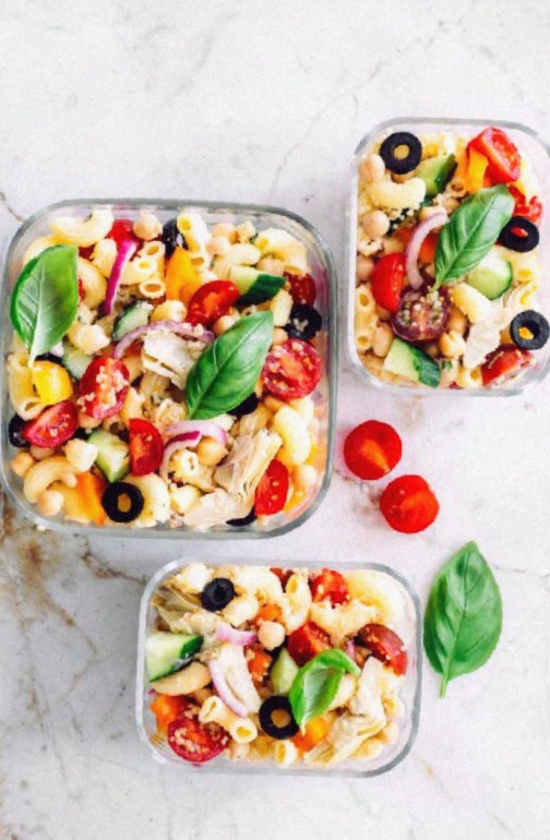 Vegan Mediterranean Pasta Salad