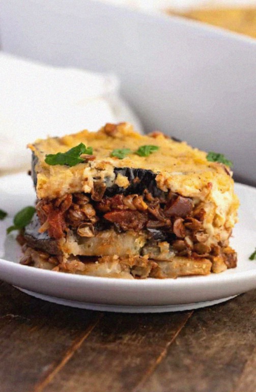 Vegan Moussaka with Lentils