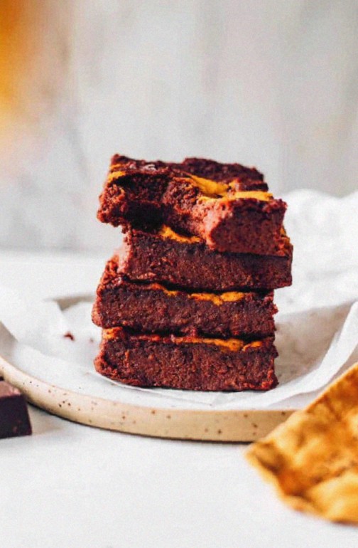 Healthy Pumpkin Brownies