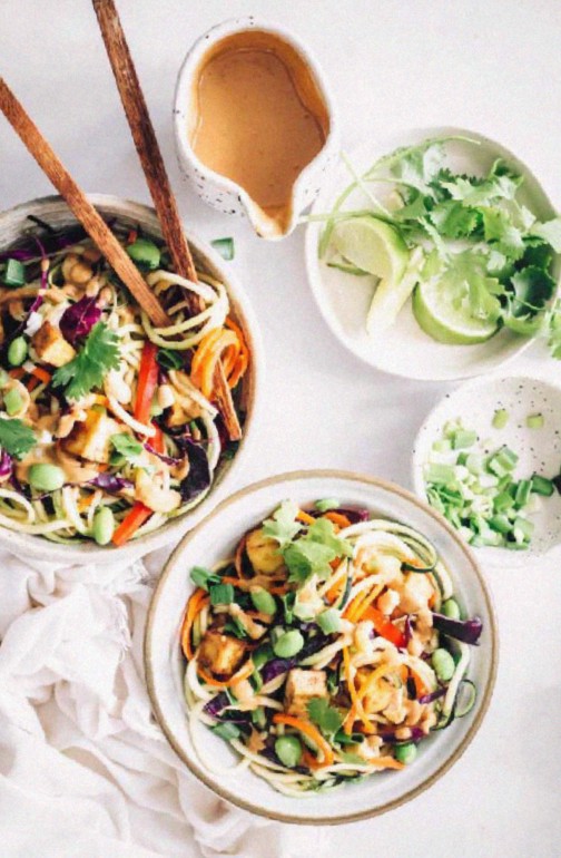 Easy Vegan Pad Thai Salad