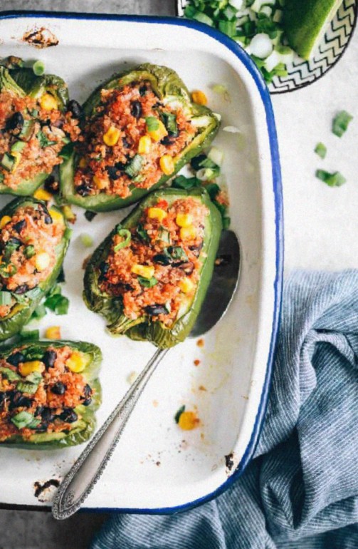 Easy Plant-Based Stuffed Peppers