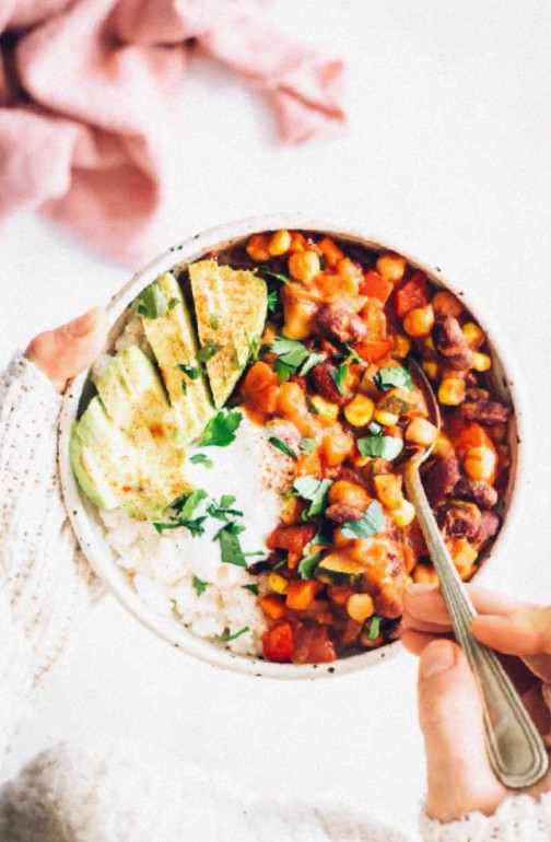 Hearty Vegan Bean Chili