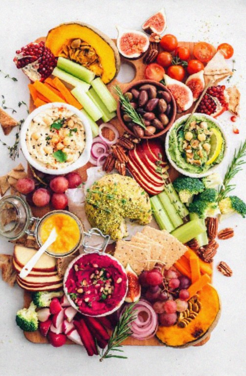 Vegan Hummus Cheese Platter