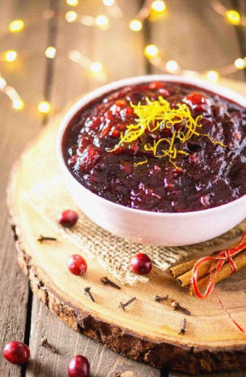 Spiced-Brandied Cranberry Sauce