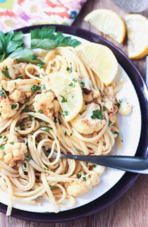 Cauliflower Scampi in White Wine Sauce