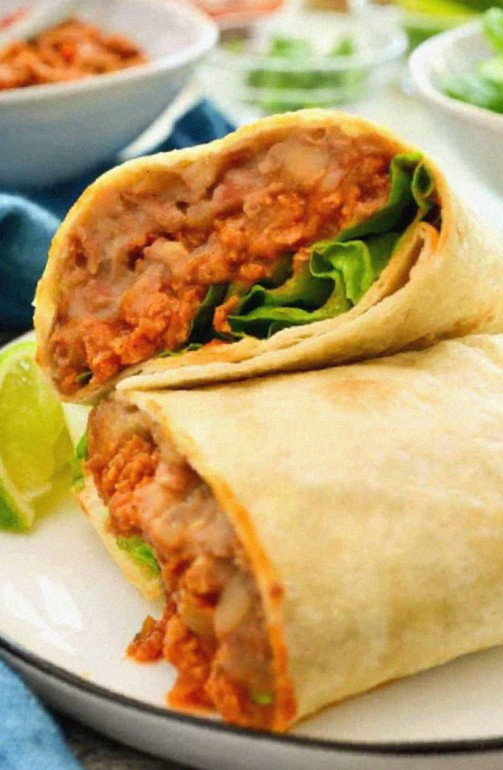 Meaty Vegan Burrito