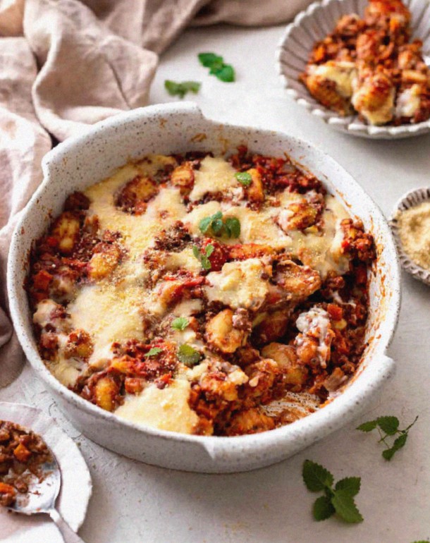 Gnocchi Bake with Bolognese Sauce