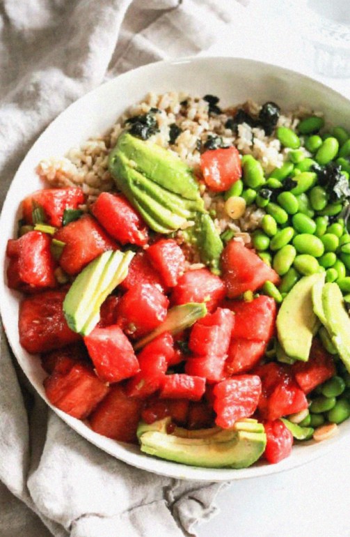 Watermelon Poke Bowls